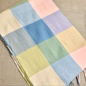 Made in Scotland Accessories - MADE IN SCOTLAND Pastel Plaid 100% Cashmere Scarf Made in Scotland Accessories - MADE IN SCOTLAND Pastel Plaid 100% Cashmere Scarf